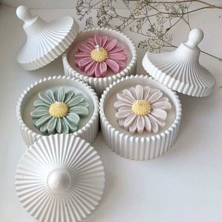 Bougie Ours Douceur – Parfum Vanille & Oud, Couleurs Variées